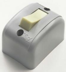 INT 1 TECLA SOBREPOR CINZA RETANGULAR REF 1035