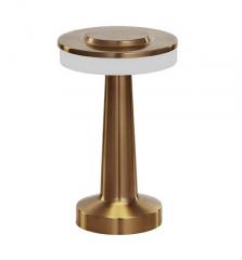 LUMINARIA DE MESA PHAROS RECARREGAVEL OURO