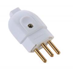 PINO MACHO 2P+T 10A BRANCO REF 57402003