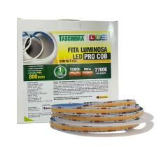 FITA LED PRO COB 9W 320 LEDS/M 5M 12V BIVOLT IP20 2700K