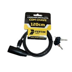 CADEADO P/BICICLETA C/ CHAVE 06MMX120CM REF 1701