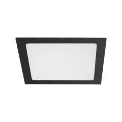 PAINEL LED EMBUTIR 18W QUAD LYS 21CMX21CM PRETO 6500K LUZ FRIA