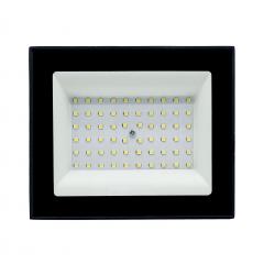 REFLETOR LED 100W PRETO 6500K LUZ FRIA