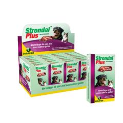 STRONDAL PLUS VERMIFUGO P/CAES E GATOS C/4COMPRIMIDOS LOT014/25