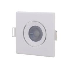 SPOT EMBUTIR LED  3W QUADRADO 7X7CM MR11 6000K LUZ FRIA