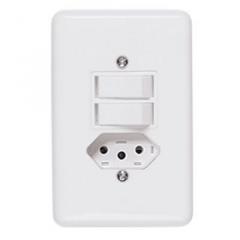 INT 2 TECLAS + TOM 2P+T 4X2 STYLUS BRANCA REF 20210